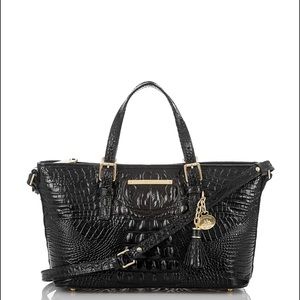 Brahmin Asher Satchel in Black Melbourne